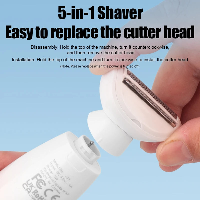 SmoothGlow 5-in-1 Lady Shaver