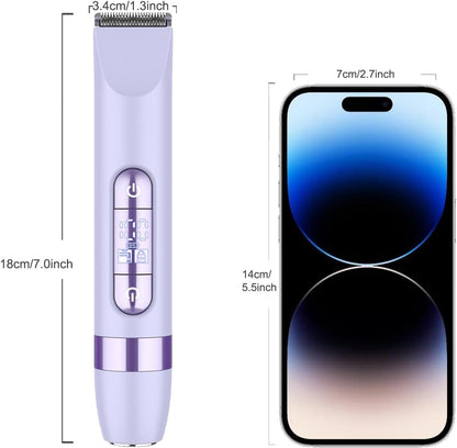 4-in-1 Women's Electric Razor, | Head Body Hair Trimmer for Women