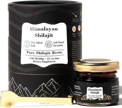 Pure Himalayan Shilajit Resin, High Potency for Men & Women